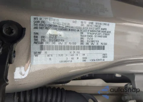2015 Ford Focus Se from USA, damaged, VIN 1FADP3F28FL378605